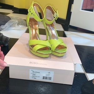 BCBG lime platforms